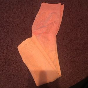 NWOT Gymshark Peach Ombré Legging